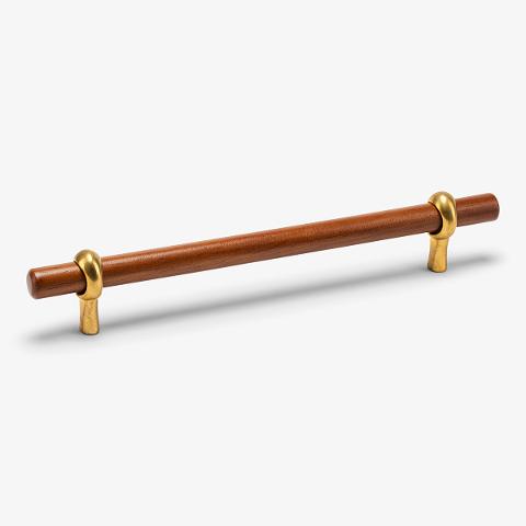 Hudson Wood Bar Pull, 6" C-C