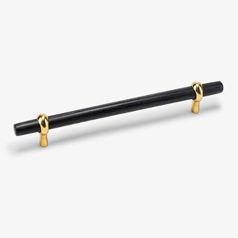 Hudson Wood Bar Pull, 6" C-C