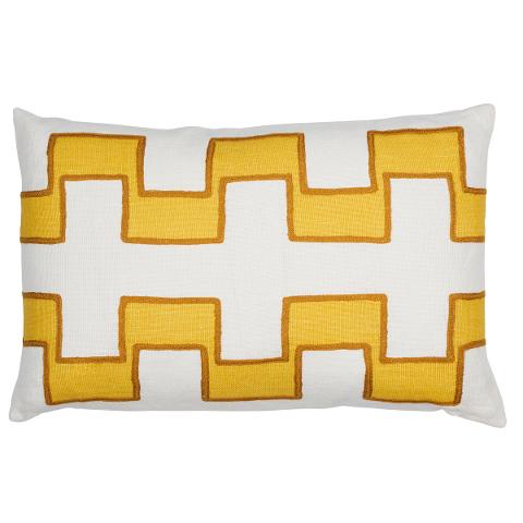 Dixon Embroidered Print Pillow