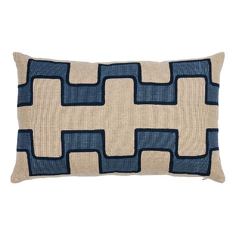 Dixon Embroidered Print Pillow