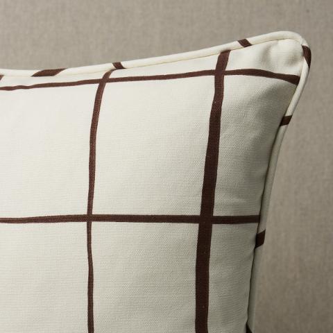 Painterly Windowpane Pillow