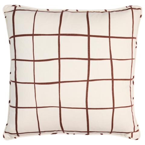 Painterly Windowpane Pillow