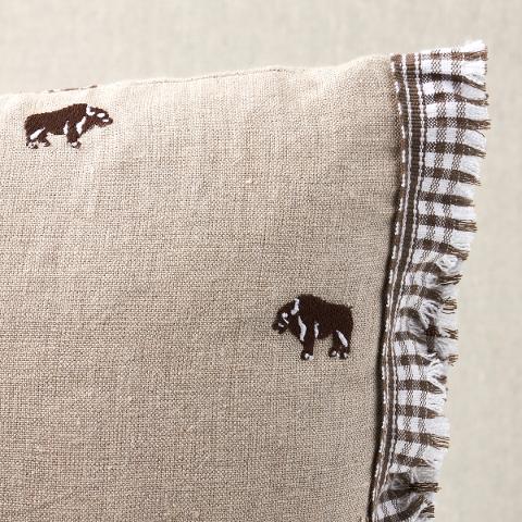 Buffalo Embroidery Pillow