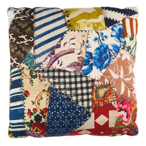 Hotch Potch Crazy Quilt Pillow