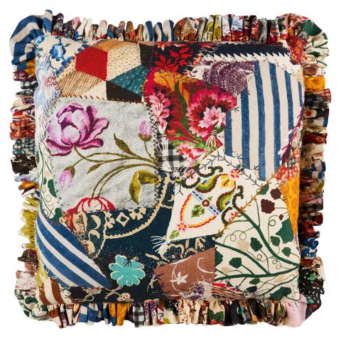 Hotch Potch Crazy Quilt Pillow