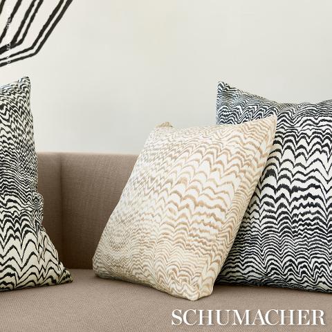 Ink Wave Print I/O Pillow
