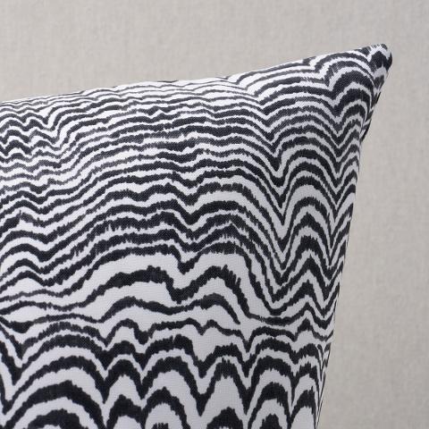 Ink Wave Print I/O Pillow