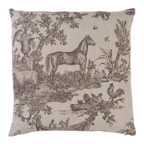 Western Toile Pillow