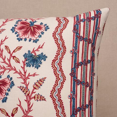 Parvati Floral Stripe Pillow