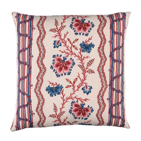 Parvati Floral Stripe Pillow
