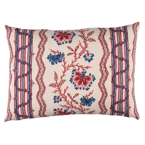 Parvati Floral Stripe Pillow