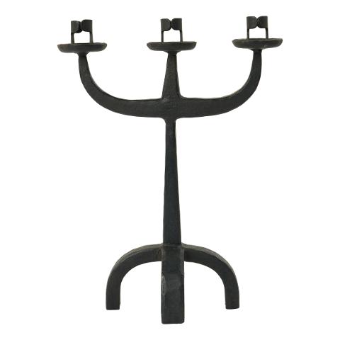 Mid-C Wrought Iron Candleabra