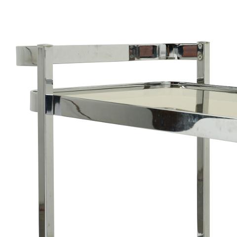 Mid-C Chrome Bar Cart, Italy