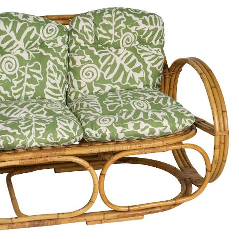 Italian Rattan Sofa, 1960's