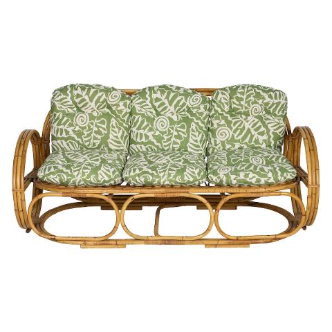 Italian Rattan Sofa, 1960's