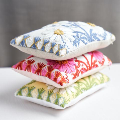 Marguerite Embroidery Pillow A