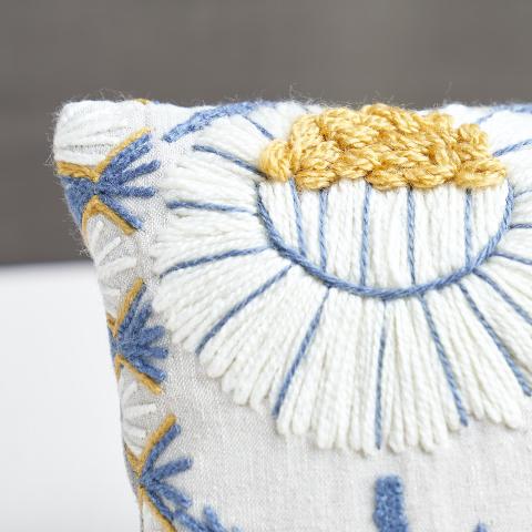 Marguerite Embroidery Pillow B