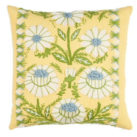 Marguerite Embroidery Pillow