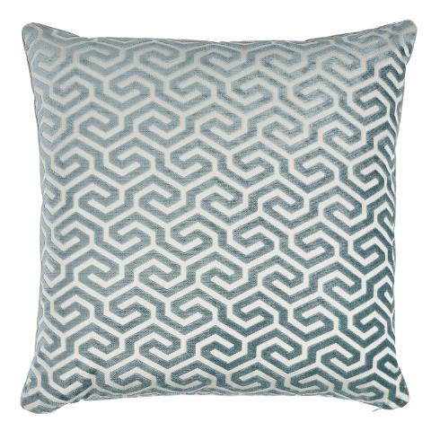 Ming Fret Velvet Pillow
