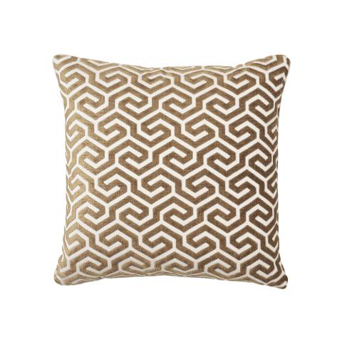 Ming Fret Velvet Pillow
