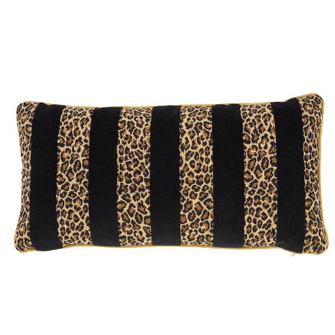 Guepard Stripe Velvet Pillow
