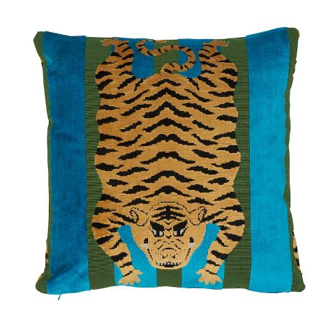 Jokhang Tiger Velvet Pillow
