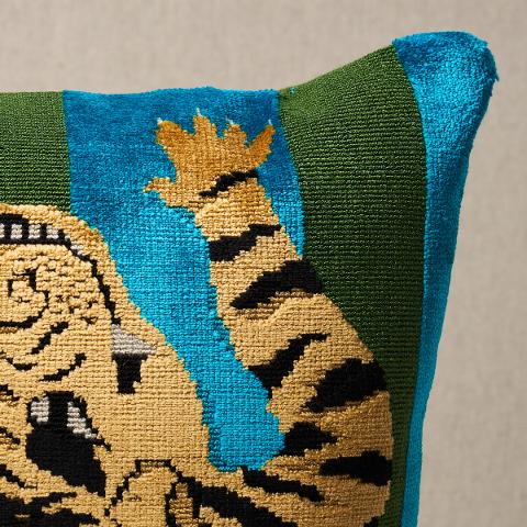 Jokhang Tiger Velvet Pillow