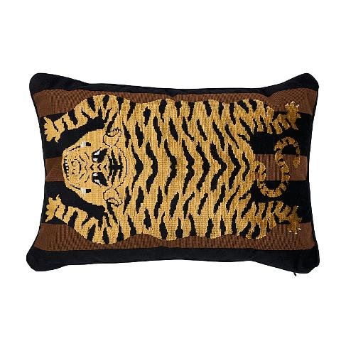 Jokhang Tiger Velvet Pillow