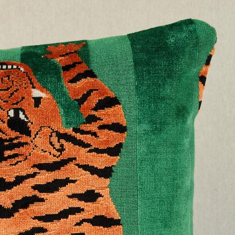 Jokhang Tiger Velvet Pillow