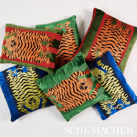 Jokhang Tiger Velvet Pillow