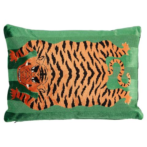 Jokhang Tiger Velvet Pillow