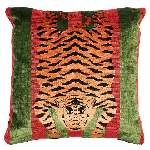 Jokhang Tiger Velvet Pillow