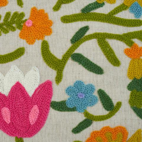 Crewel Garden Pillow