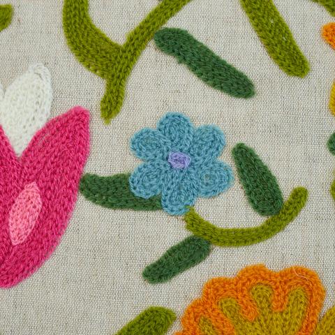 Crewel Garden Pillow