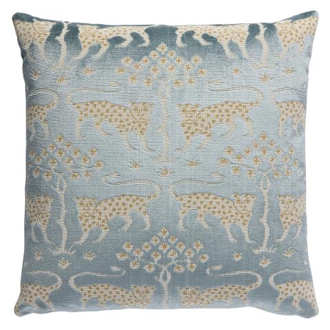 Woodland Leopard Velvet Pillow