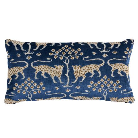Woodland Leopard Velvet Pillow