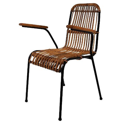 Set Of 4 Rattan Garden Chairs