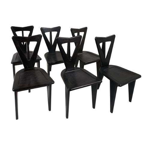 Guillerme Et Chambron Chairs, Rare