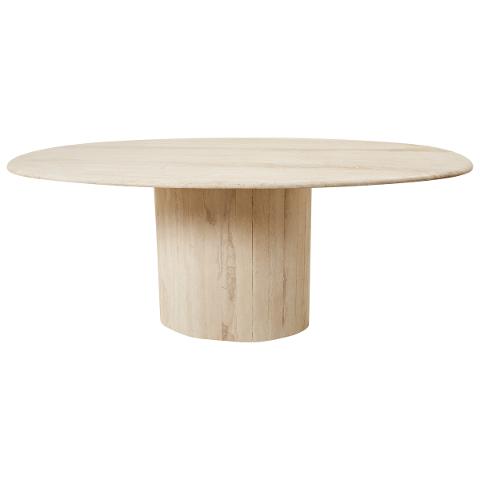 Travertine Dining Table, France