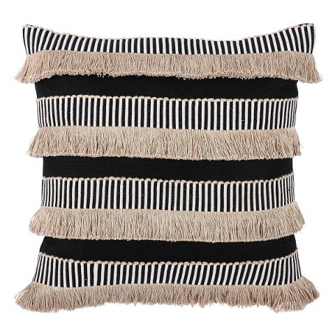 Graphic Fringe Pillow