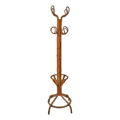 Rattan Coat Stand, South Of France
