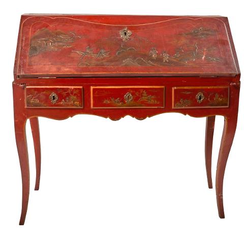 French Chinoiserie Desk, 18th C.