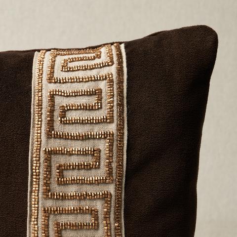 Delphi Beaded Tape Pillow