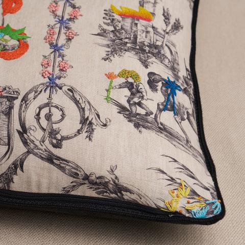 La Liberté Americaine Pillow